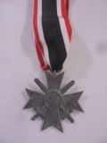 WWII German Merit Cross Medal w/Swords and Ribbon