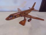 Solid Mahogany Boeing Passenger Plane