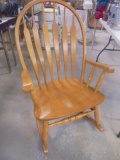 Beautiful Solid Oak Rocker