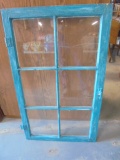 Antique Painted Wood Window
