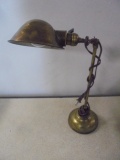 Vintage Brass Desk/Library Lamp