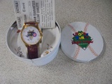 Waltham Looney Tunes Chicago Cubs Watch In Tin w/Paperwork