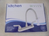 Brand New Double Handle Kitchen Faucet w/Sprayer