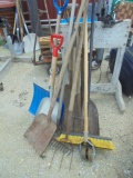 Group of Yard and Garden Tools