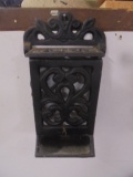 Cast Iron Match Holder