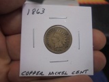 1863 Copper Nickel Cent