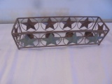 Metal Country Star 4 Tea Light Candle Holder