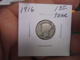 1916 Mercury Dime