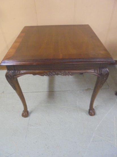 Beautiful Lane Solid Cherry Square Side Table
