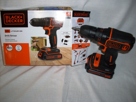 Black and Decker 20V Drill/Driver