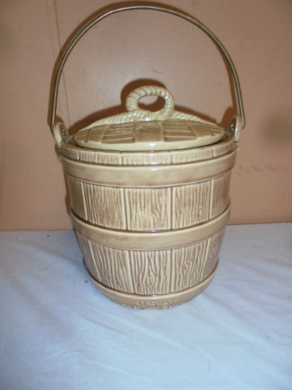 Vintage Barrel Cookie Jar