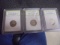 3 Assorted Date Buffalo Nickels