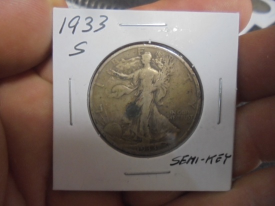 1933 S Mint Walking Liberty Half Dollar