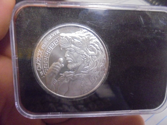 CMXCIX 1oz Fine Silver Apples of Hesperdies Coin