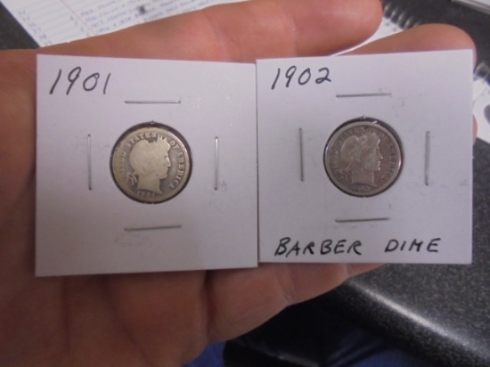 1901 &1902 Braber Dimes