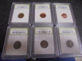 (2) 1943 Steel War Pennies-2 Wheat Pennies-1971 GEM Proof Penny-2009 BU Commemerative Penny