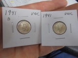 1941 D Mint and 1941 Mercury Dimes