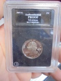 2007 S Mint Authenicated Montana Proof Quarter