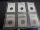 (6) Brilliant Uncirculated Jefferson Nickels