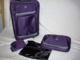 Purple Luggage Set