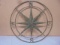 Large Metal Compass Star