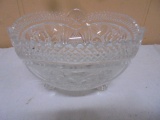 Lead Crystal 3 Footed Bowl