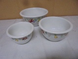 3 Pc. Set of Corelle Coordinates Mixing Bowls