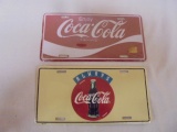 2 Coca-Cola License Plates