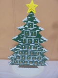 Wooden Christmas Tree Advent Calendar-w/Drawers