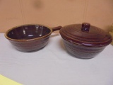 2 Pc. Mar-Crest Stoneware w/Lid