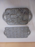 (2) Cast Iron Candy Molds