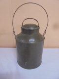 Metal Cream Pail w/Lid