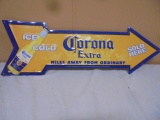 Corona Beer Arrow Metal Sign