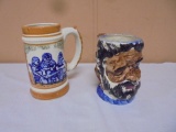 2 Occupied Japan Beer Steins