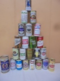 Collection of 23 Vintage Beer Cans
