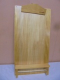 Wooden Clipboard w/Shelf