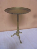 Solid Brass Plant Stand w/Claw Feet