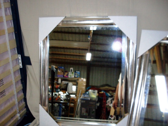 Silver Framed Wall Mirror