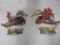 Pair of Vintage California Pottery Duck Wall Pockets