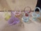 Group of 6 Small Art Glass Baskets