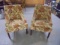 Matching Pair of Floral Accent Chairs