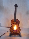 Art Glass Guitar Lamp