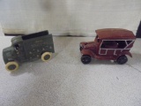 Bell Telephone Cast Iron Truck and Cast Iron Car