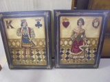 King and Queen Wood Wall Décor Set