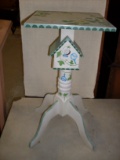Wooden Bird House Side Stand