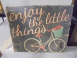 Enjoy The Little Things Wooden Sign