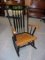 Beautiful Painted Wood Rocking Chair