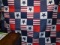 King Size Patriotic Quilt w/ Matching Shams