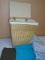 Laundry Hamper Full of Linens