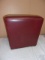 Small Red Leather Ottoman